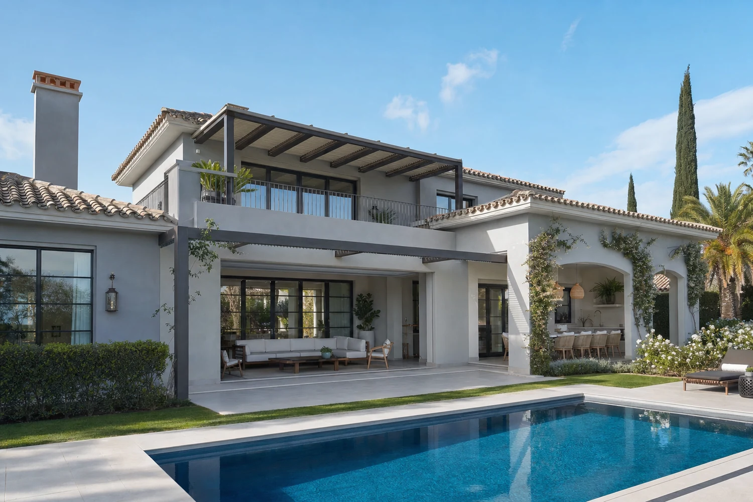 Chalet pintado